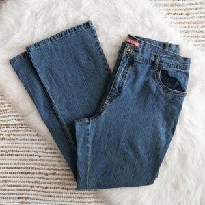 Woman Within Jeans Size 14W Natural Fit Straight Leg Stretch Denim Plus Size